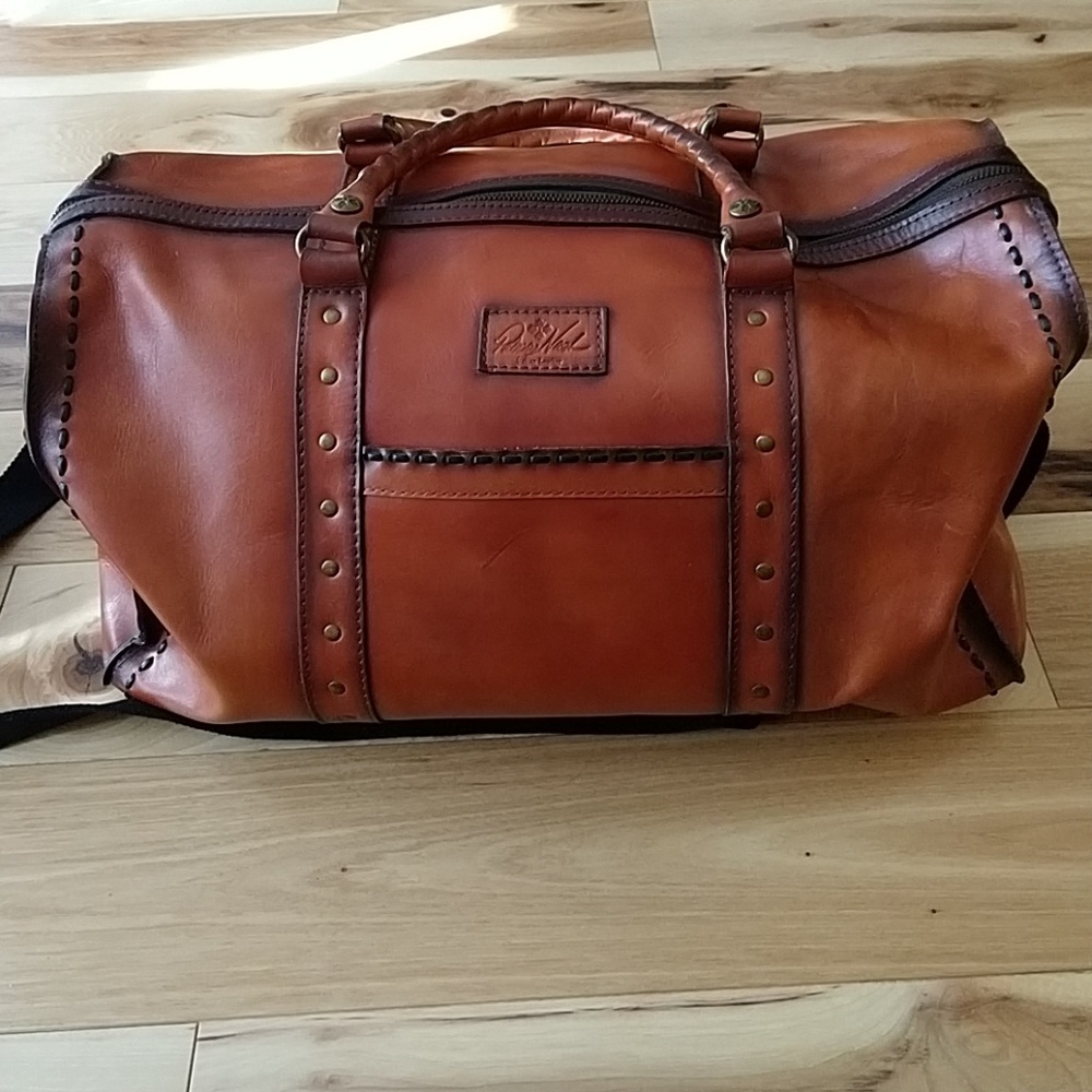 Patricia Nash Italian Leather Milano Duffle Bag